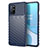 Custodia Silicone Cover Morbida Spigato S01 per OnePlus 8T 5G Blu