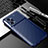 Custodia Silicone Cover Morbida Spigato S01 per Oppo K10 Pro 5G Blu