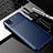 Custodia Silicone Cover Morbida Spigato S01 per Samsung Galaxy A03 Core Blu