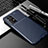 Custodia Silicone Cover Morbida Spigato S01 per Samsung Galaxy A52 4G Blu
