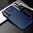 Custodia Silicone Cover Morbida Spigato S01 per Samsung Galaxy S23 5G Blu