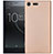 Custodia Silicone Cover Morbida Spigato S01 per Sony Xperia XZ1 Compact Oro