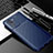 Custodia Silicone Cover Morbida Spigato S01 per Vivo Y55s (2021) Blu