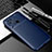 Custodia Silicone Cover Morbida Spigato S01 per Xiaomi Redmi 10 India Blu