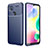 Custodia Silicone Cover Morbida Spigato S01 per Xiaomi Redmi 9 India Blu