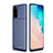 Custodia Silicone Cover Morbida Spigato S02 per Samsung Galaxy S20 Blu