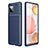 Custodia Silicone Cover Morbida Spigato WL1 per Samsung Galaxy F12 Blu