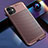 Custodia Silicone Cover Morbida Spigato Y01 per Apple iPhone 11 Marrone