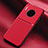 Custodia Silicone Cover Morbida Spigato Y01 per Huawei Mate 30E Pro 5G Rosso