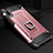 Custodia Silicone e Plastica Opaca Cover con Anello Supporto H01 per Samsung Galaxy A70S