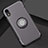 Custodia Silicone e Plastica Opaca Cover con Anello Supporto S01 per Apple iPhone XR