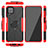 Custodia Silicone e Plastica Opaca Cover con Magnetico Anello Supporto J01X per Samsung Galaxy A12 5G