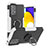 Custodia Silicone e Plastica Opaca Cover con Magnetico Anello Supporto J01X per Samsung Galaxy A52 4G
