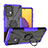 Custodia Silicone e Plastica Opaca Cover con Magnetico Anello Supporto J01X per Samsung Galaxy A73 5G