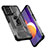Custodia Silicone e Plastica Opaca Cover con Magnetico Anello Supporto J02S per Samsung Galaxy A12 5G