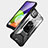 Custodia Silicone e Plastica Opaca Cover con Magnetico Anello Supporto J03S per Samsung Galaxy A22s 5G