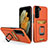 Custodia Silicone e Plastica Opaca Cover con Magnetico Anello Supporto J03S per Samsung Galaxy S22 Plus 5G