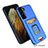 Custodia Silicone e Plastica Opaca Cover con Magnetico Anello Supporto J03S per Samsung Galaxy S22 Plus 5G