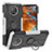 Custodia Silicone e Plastica Opaca Cover con Magnetico Anello Supporto JX1 per Nokia G300 5G