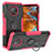 Custodia Silicone e Plastica Opaca Cover con Magnetico Anello Supporto JX1 per Nokia G300 5G Arancione