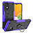 Custodia Silicone e Plastica Opaca Cover con Magnetico Anello Supporto JX1 per Samsung Galaxy A13 4G