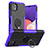 Custodia Silicone e Plastica Opaca Cover con Magnetico Anello Supporto JX1 per Samsung Galaxy A22 5G