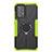 Custodia Silicone e Plastica Opaca Cover con Magnetico Anello Supporto JX1 per Samsung Galaxy A52 4G Verde