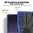 Custodia Silicone e Plastica Opaca Cover con Magnetico Anello Supporto JX1 per Sony Xperia 1 IV SO-51C