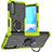 Custodia Silicone e Plastica Opaca Cover con Magnetico Anello Supporto JX1 per Sony Xperia 10 III SO-52B Verde