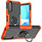 Custodia Silicone e Plastica Opaca Cover con Magnetico Anello Supporto JX1 per Sony Xperia 10 III SOG04