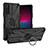Custodia Silicone e Plastica Opaca Cover con Magnetico Anello Supporto JX1 per Sony Xperia 10 IV SOG07 Nero
