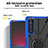 Custodia Silicone e Plastica Opaca Cover con Magnetico Anello Supporto JX1 per Sony Xperia 10 V