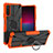 Custodia Silicone e Plastica Opaca Cover con Magnetico Anello Supporto JX1 per Sony Xperia 10 V Arancione