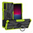 Custodia Silicone e Plastica Opaca Cover con Magnetico Anello Supporto JX1 per Sony Xperia 10 V Verde