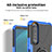 Custodia Silicone e Plastica Opaca Cover con Magnetico Anello Supporto JX1 per Sony Xperia 5 III SO-53B