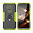 Custodia Silicone e Plastica Opaca Cover con Magnetico Anello Supporto JX2 per Nokia 5.4