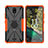 Custodia Silicone e Plastica Opaca Cover con Magnetico Anello Supporto JX2 per Nokia C100