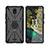 Custodia Silicone e Plastica Opaca Cover con Magnetico Anello Supporto JX2 per Nokia C100