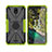 Custodia Silicone e Plastica Opaca Cover con Magnetico Anello Supporto JX2 per Nokia C100