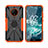 Custodia Silicone e Plastica Opaca Cover con Magnetico Anello Supporto JX2 per Nokia C200