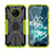 Custodia Silicone e Plastica Opaca Cover con Magnetico Anello Supporto JX2 per Nokia C200