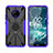Custodia Silicone e Plastica Opaca Cover con Magnetico Anello Supporto JX2 per Nokia C200 Viola