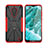 Custodia Silicone e Plastica Opaca Cover con Magnetico Anello Supporto JX2 per Nokia C30