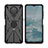 Custodia Silicone e Plastica Opaca Cover con Magnetico Anello Supporto JX2 per Nokia G10