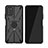 Custodia Silicone e Plastica Opaca Cover con Magnetico Anello Supporto JX2 per Nokia G100