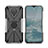 Custodia Silicone e Plastica Opaca Cover con Magnetico Anello Supporto JX2 per Nokia G20