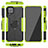 Custodia Silicone e Plastica Opaca Cover con Magnetico Anello Supporto JX2 per Samsung Galaxy A12 Nacho