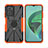 Custodia Silicone e Plastica Opaca Cover con Magnetico Anello Supporto JX2 per Xiaomi Redmi 10 Prime Plus 5G Arancione