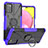Custodia Silicone e Plastica Opaca Cover con Magnetico Anello Supporto JX3 per Samsung Galaxy F02S SM-E025F