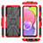 Custodia Silicone e Plastica Opaca Cover con Magnetico Anello Supporto JX3 per Samsung Galaxy M02s